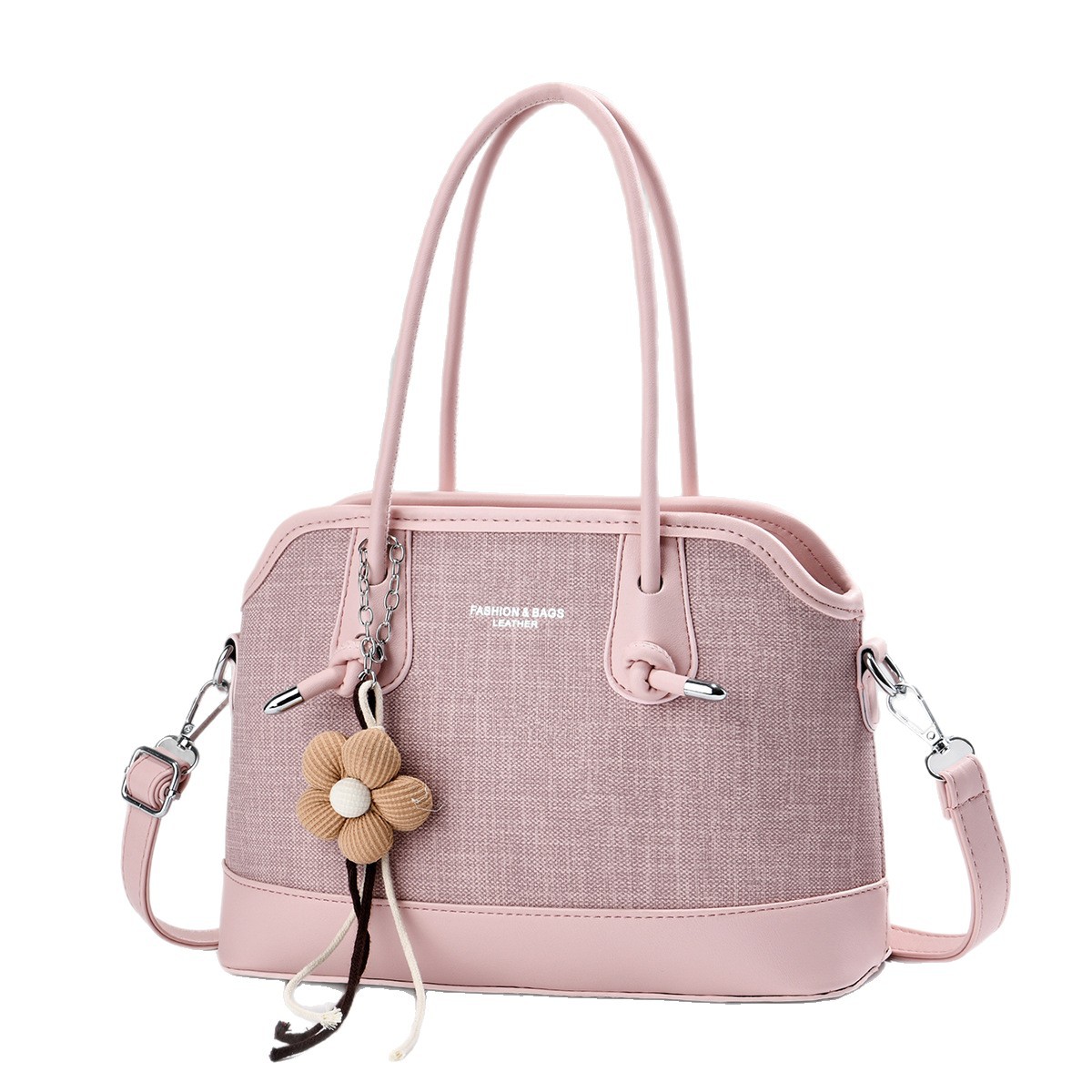 Bolso de moda casual flor colgante bolso de hombro de color combinado bolso de transporte diario bolsas transfronterizas