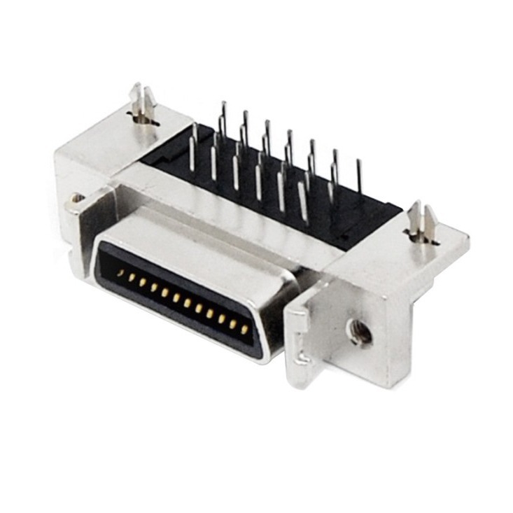 SCSI 26P弯插母头,HPCN 26P弯插板端,MDR, 26P母座,Lineconn