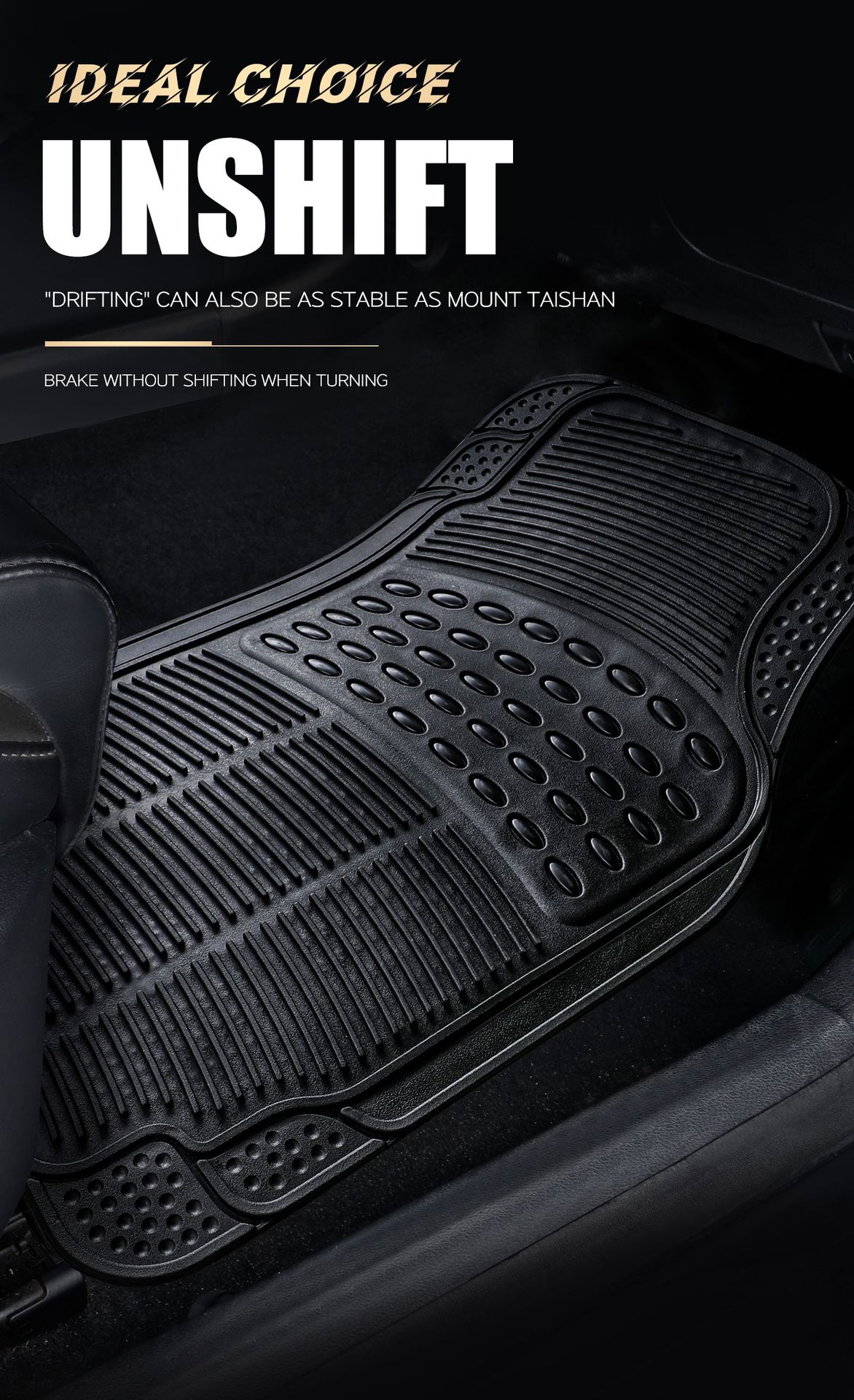 Car Floor Mats 4-Piece Set Pvc Waterproof Anti-Slip Universal Floor Mats Durable for All Seasons Export Wholesale Factory Direct Sales