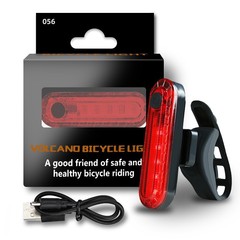 Bicycle USB charging tail light mountain bike night riding flash warning light saddle light riding equipment strobe light
