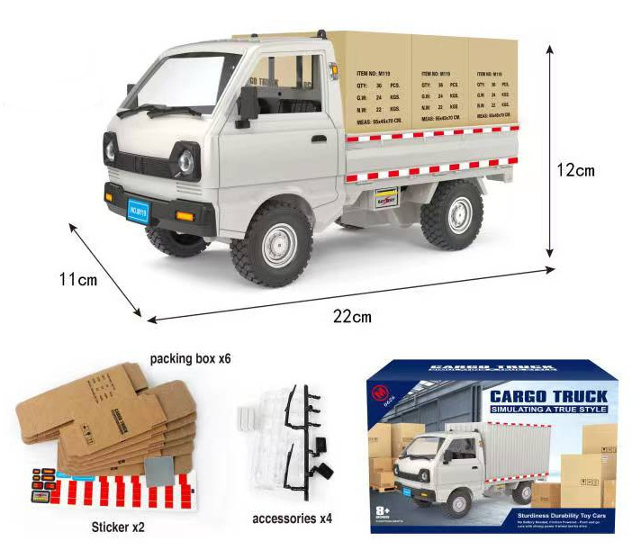 Nueva simulación Wuling Hongguang modelo de camión deriva carga tarjeta inercia niños coche juguete