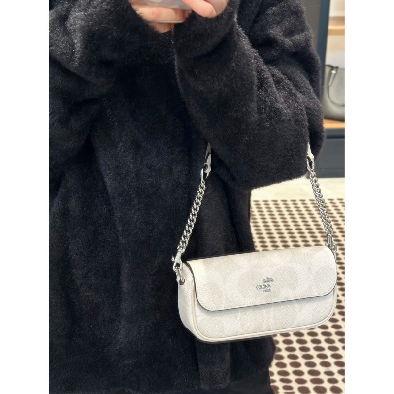 Coach Hailey Women's New Underarm Bag Envelope Bag Classic Monogram Versatile Shoulder Crossbody Small Square Bag Coach Hailey Women's New Underarm Bag Envelope Bag Classic Monogram Versatile Shoulder Crossbody Small Square Bag