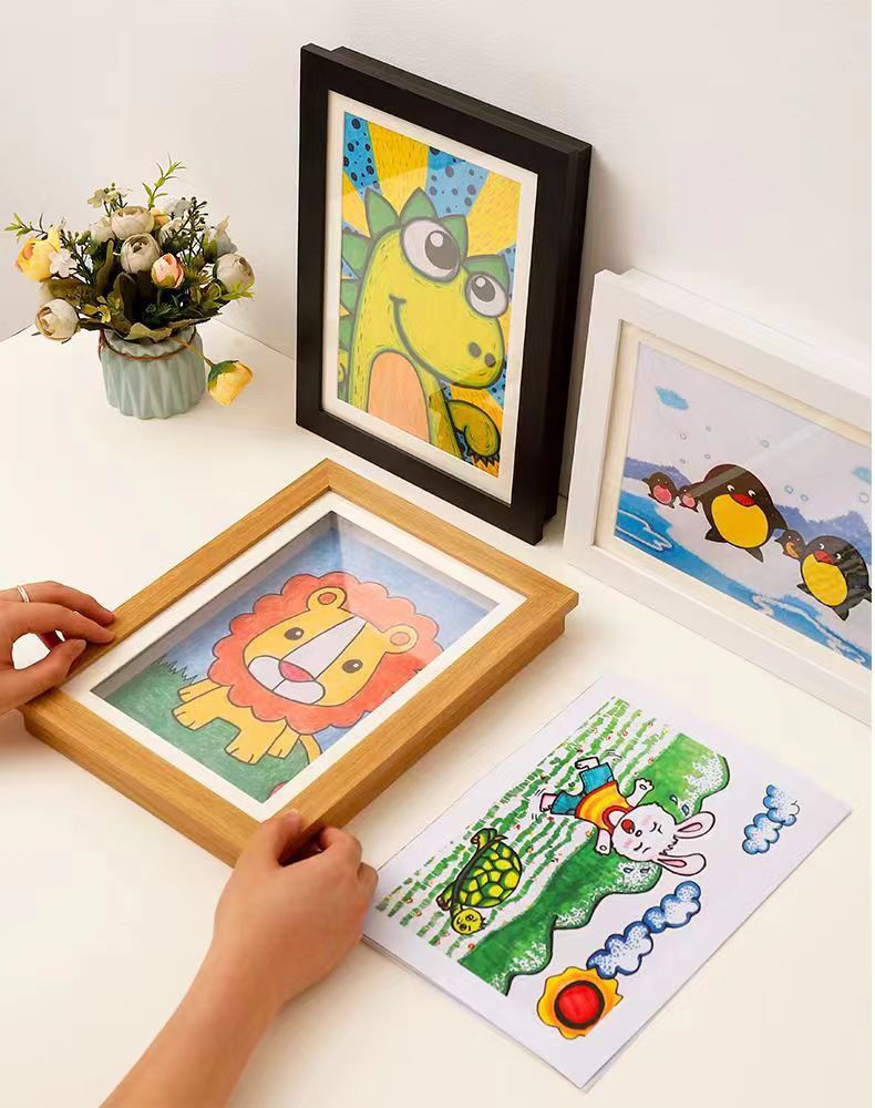 Marco magnético de pared creativo DIY para niños