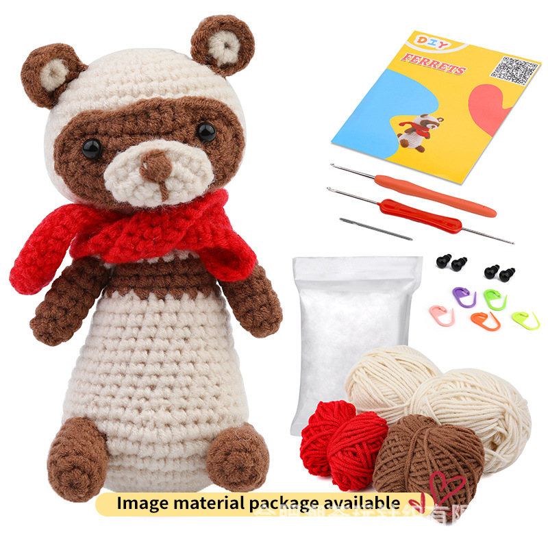 흰 족제비 인형