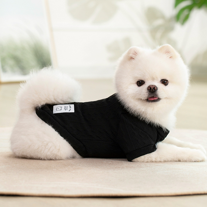 모직 스웨트셔츠 블랙