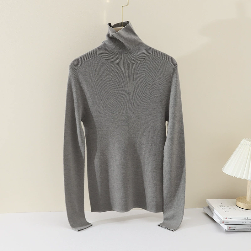 Кашемировый свитер 90S Merino, 48 шт., ультратонкий, машинная стирка, бесшовный, длинный рукав, красная основа