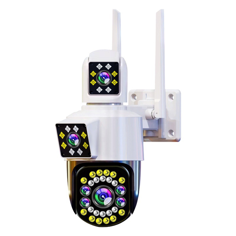 4G Monitor 360 grados sin ángulo muerto Cámara del hogar teléfono móvil inalámbrico remoto al aire libre ultra claro doble imagen fotografía