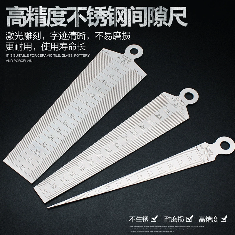 Заглушка из нержавеющей стали 1-15 мм датчик зазора клиновидный щуп датчик конус датчик внутренний диаметр датчик отверстия Датчик наклонная линейка