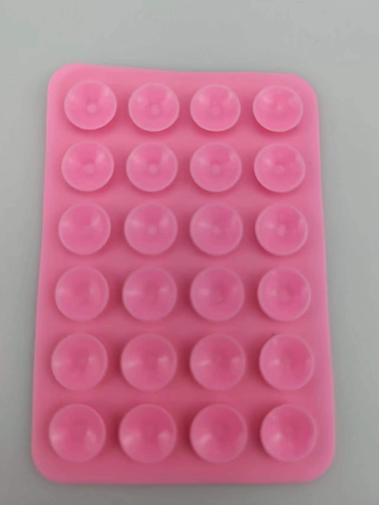 Suministro directo de fábrica de ventosa de silicona ventosa de teléfono móvil ventosa cuadrada ventosa de 24 granos ventosa de soporte para teléfono móvil ventosa de silicona de doble cara