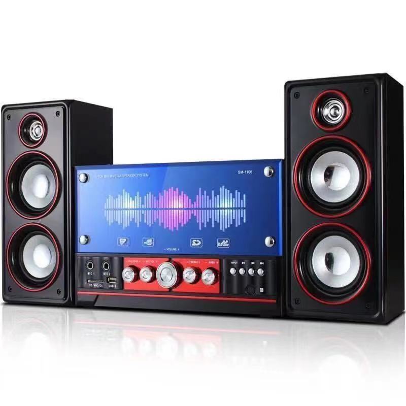Sistema de audio para cine en casa, subwoofer 4 pulgadas, Bluetooth, sonido potente