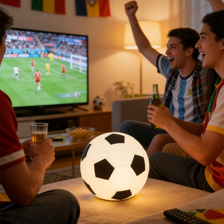 Customized Football World Cup Night Light Creative Gift USB Rechargeable Table Lamp Children's Football Silicone Night Light Customized Football World Cup Night Light Creative Gift USB Rechargeable Table Lamp Children's Football Silicone Night Light