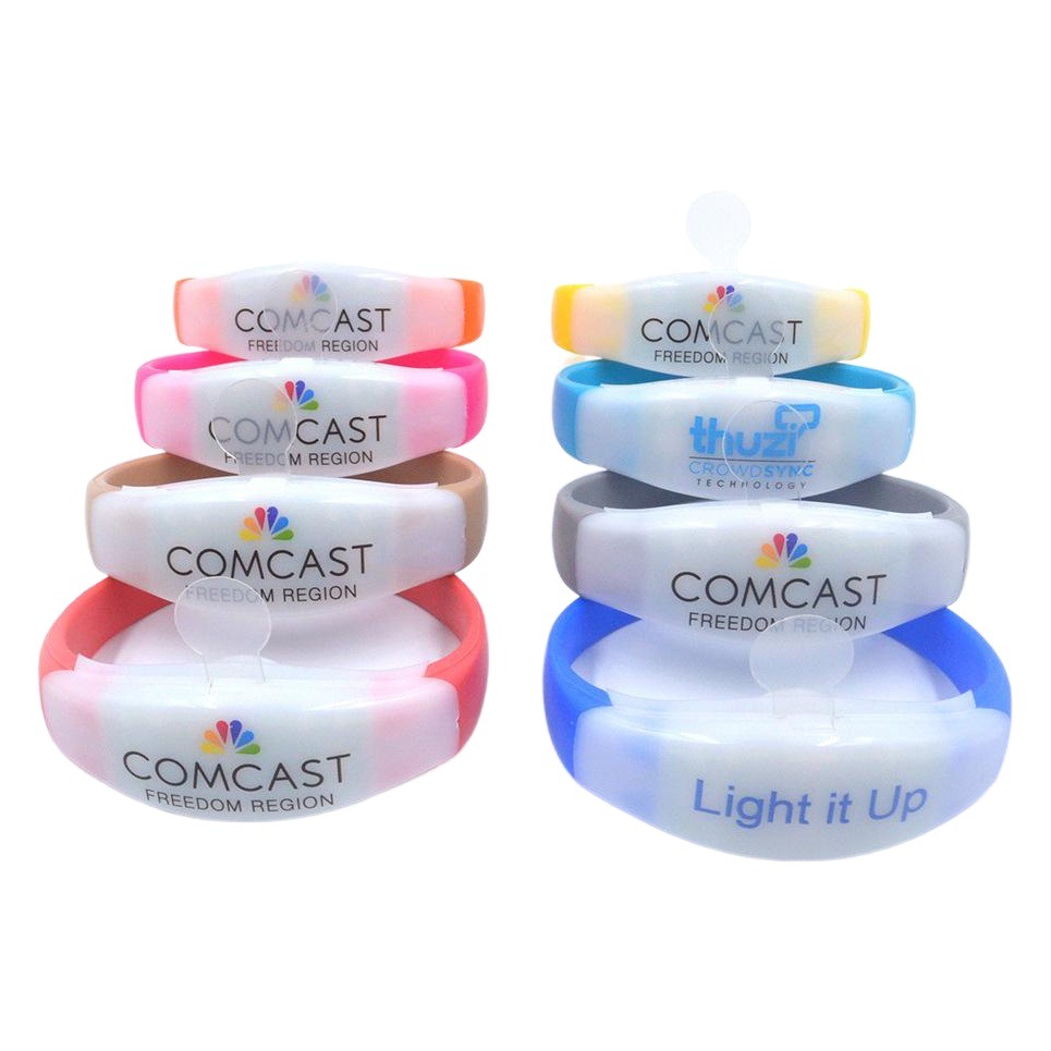 Pulseras LED personalizadas con control por puntos para festivales de música y conciertos, pulseras de animación con control remoto DMX, personalizadas con tu propio diseño.