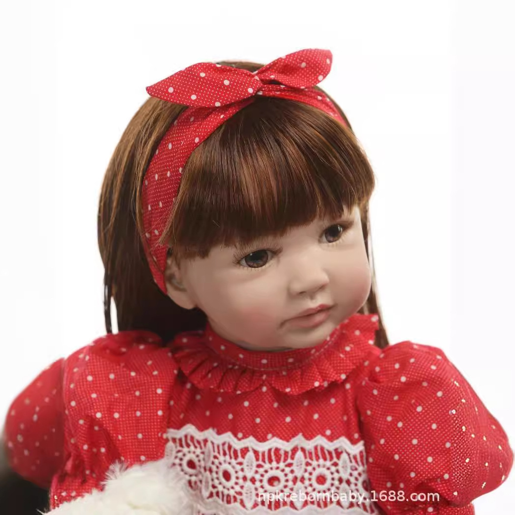 Nueva Europa y América Pelo Largo simulación muñeca regalo de vacaciones, los niños jugar a las casitas Playmate