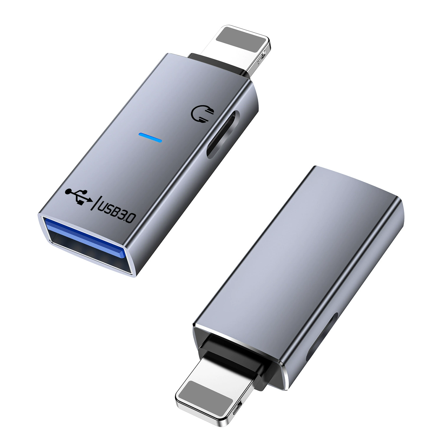 Адаптер Apple Lightning — USB с поддержкой передачи и OTG, аудио два в одном