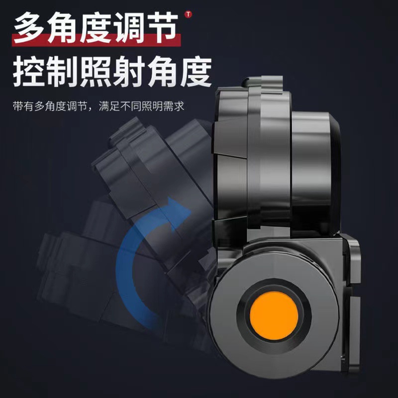 Linterna transfronteriza al aire libre COB recargable linterna montada en la cabeza LED de pesca impermeable recargable linterna de luz fuerte al por mayor