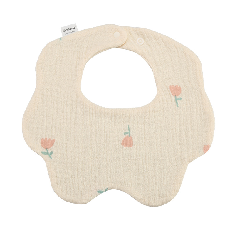Babero de Pétalos de Gasa para Bebé de Gasa de Algodón, Transpirable, Absorbente de Agua, para Bebés image 83