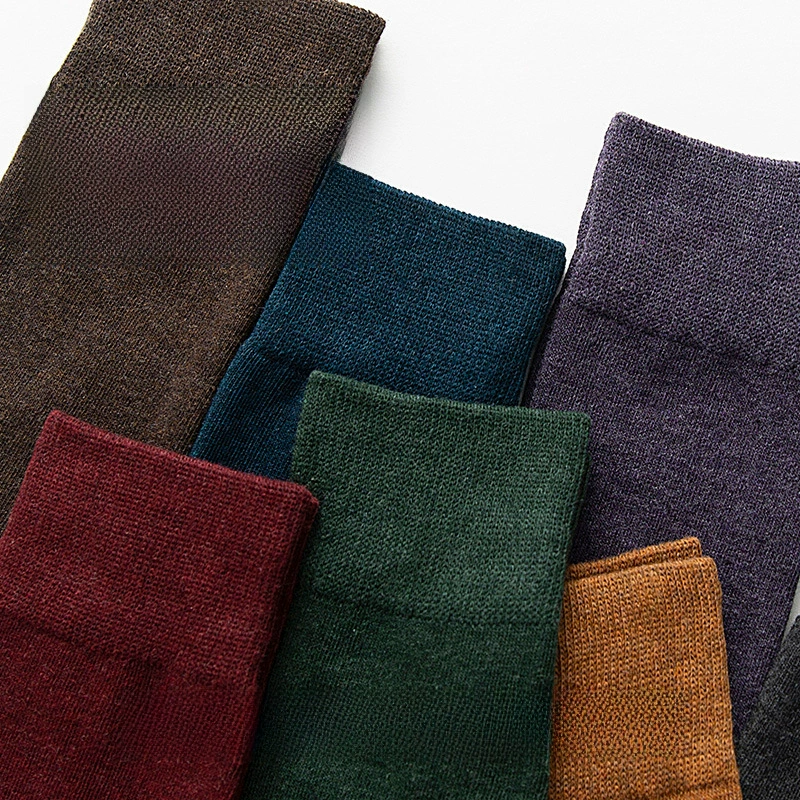 Demi-season cotton antibacterial non-slip keep warm socks