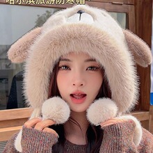 东北零下40度帽子女防寒毛绒帽哈尔滨雪乡长白山冬季旅游保暖装备