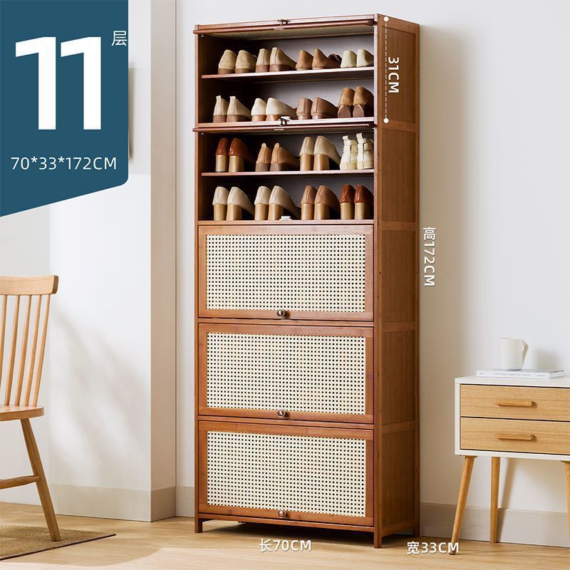 Fábrica directa puerta doméstica almacenamiento interior de gran capacidad ahorrar espacio gabinete de zapatos simple a prueba de polvo dormitorio de alquiler de vivienda