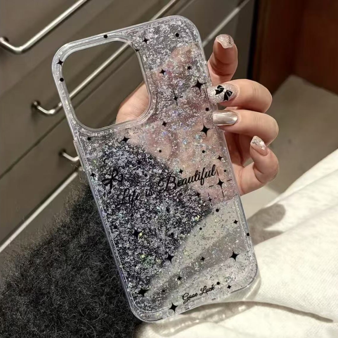 IMD transfronterizo para iphone16pro funda para teléfono móvil Apple 15 lámina de plata brillo 14/13promax nuevo 12X