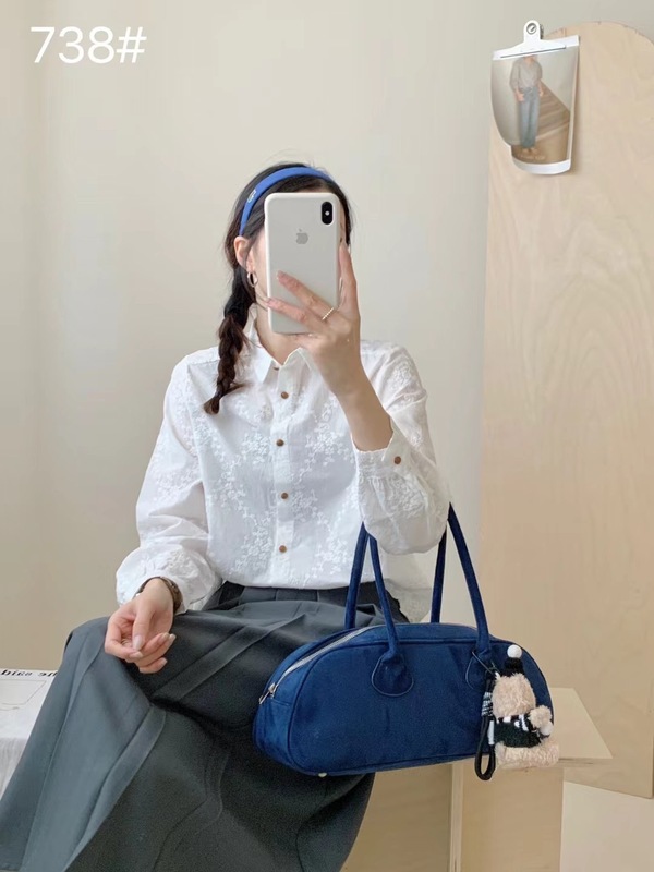 フレンチレースの裾、甘くて爽やかで自然なヘビーエンブレムの絶妙な文学風長袖シャツ、レディースコットンシャツ|undefined