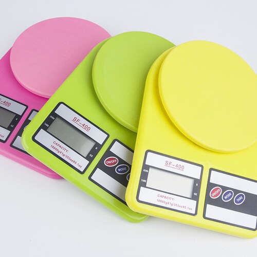 Cross-border shipping color SF400 kitchen scale 10kg electronic scale household accurate weight small baked food scale