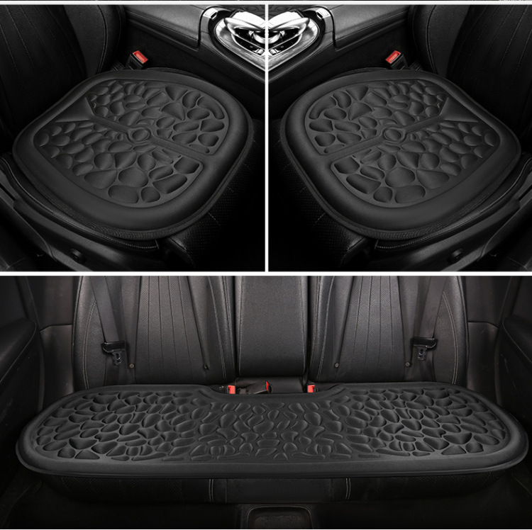 Four Seasons Car Seat Cushion Universal Three-piece Comfortable Air Cushion Simple Thickened Single-piece Rear Breathable Seat Cushion Without Backrest