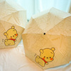Cute umbrella for elementary school students, children's sun protection cream solar-powered, with little bears, UF-protection, wholesale