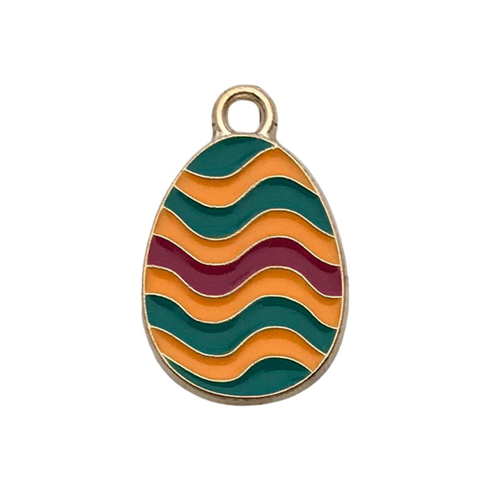 Conejo de huevo de Pascua transfronterizo Acción de gracias hoja de arce calabaza accesorios de bricolaje creativo llavero colgante pequeño