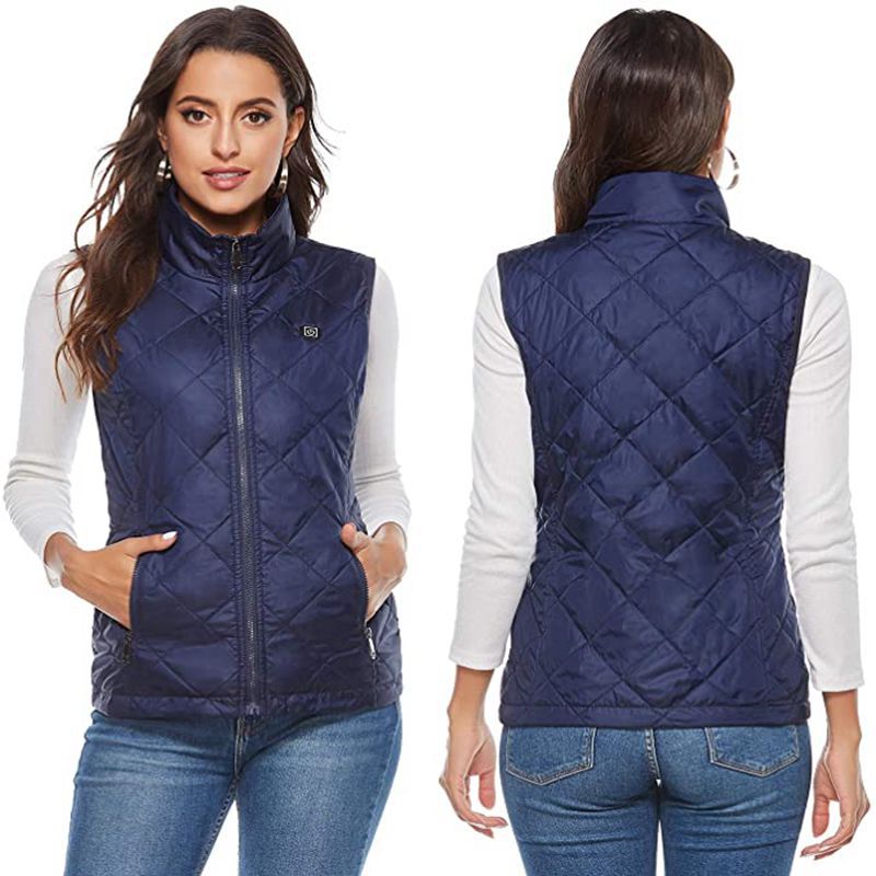 Amazon Otoño e Invierno ropa de calefacción de las mujeres Chaleco de calefacción inteligente ropa de abrigo USB carga calefacción eléctrica chaleco chaqueta image 6