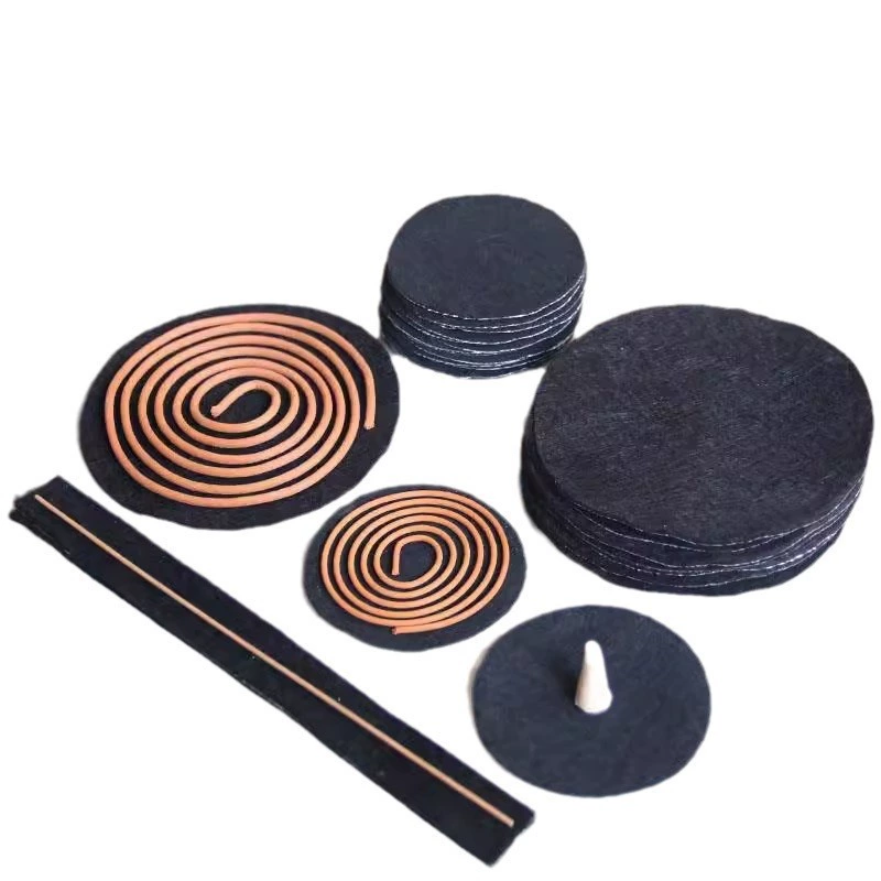 Огнестойкий хлопковый ароматический коврик из черной алюминиевой фольги, репеллент от комаров, ароматический коврик для раковины, сандаловое дерево, огнестойкий хлопок, благовония, специальная оптовая продажа