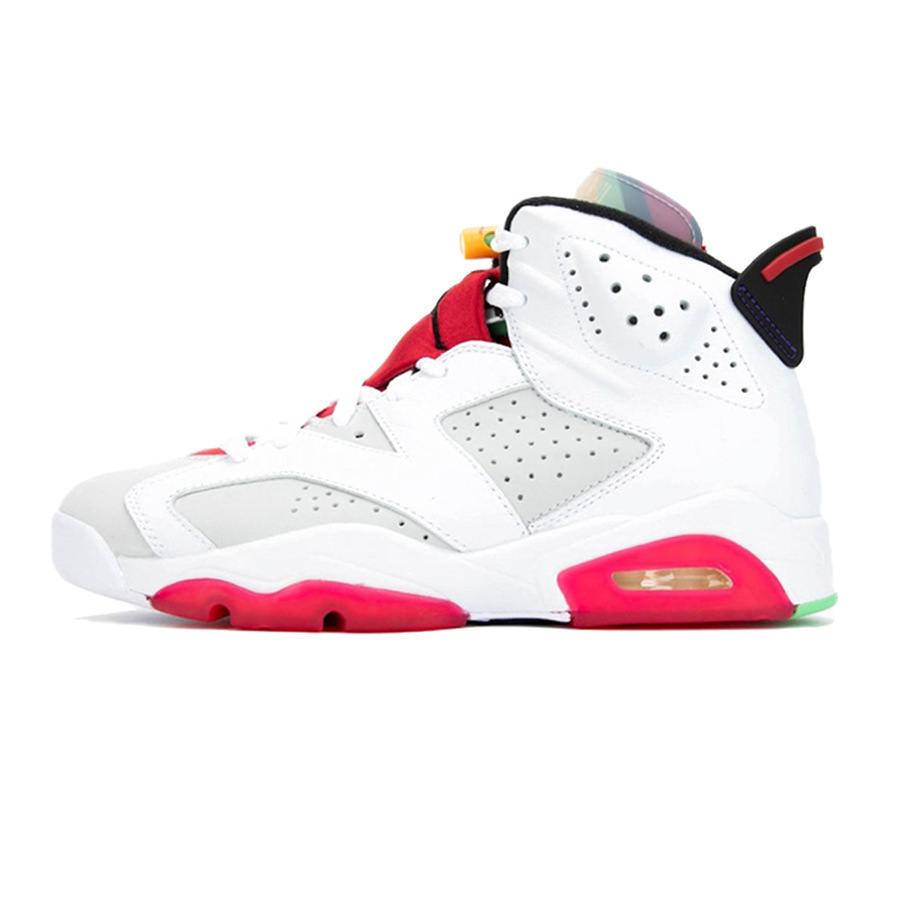 Putian transfronterizo AJ6 rojo carmesí bordeaux negro púrpura azul azul menta verde negro QiaoCheng Qiao6 zapatillas de baloncesto masculinas de alto nivel image 22