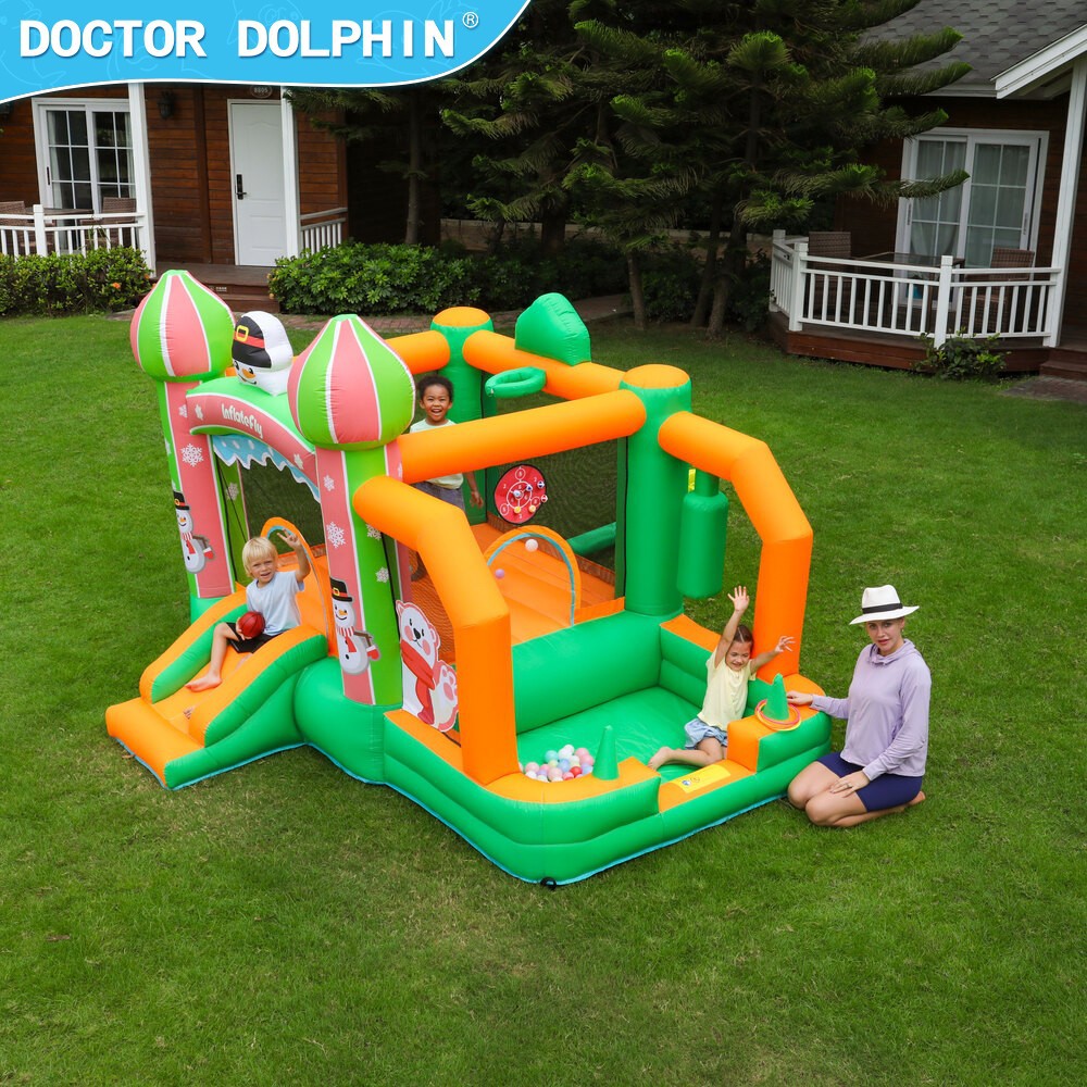 Fábrica directa castillo infláble infantil trampolín infláble doméstico combinación deslizante parque de atracciones al aire libre pequeño castillo infláble