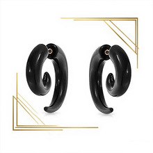 饰品女高级感羊角椅不锈钢耳钉小众高级感耳扩假耳廓耳环批发货源