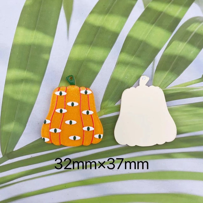 アクリルクロスボーダーレリーフかぼちゃハロウィーンシリーズペンダントDIYキーホルダー耳飾りペンダントアクセサリー|undefined