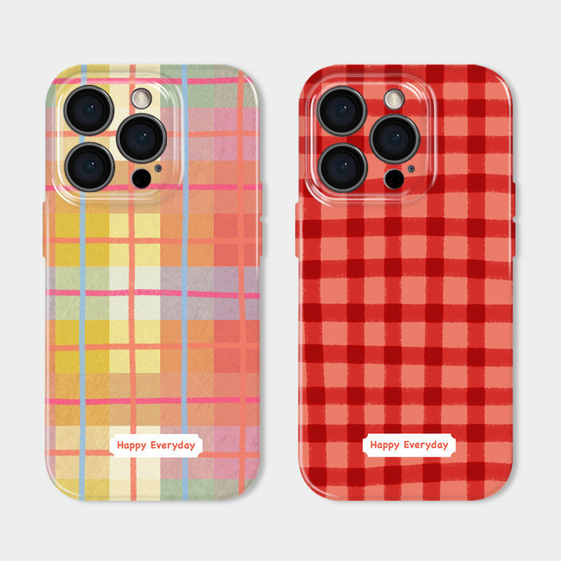 Cross-border colorful plaid is suitable for iPhone 17 Pro Max, Apple 16 phone case, and iPhone 15 Pro/14/13X Cross-border colorful plaid is suitable for iPhone 17 Pro Max, Apple 16 phone case, and iPhone 15 Pro/14/13X