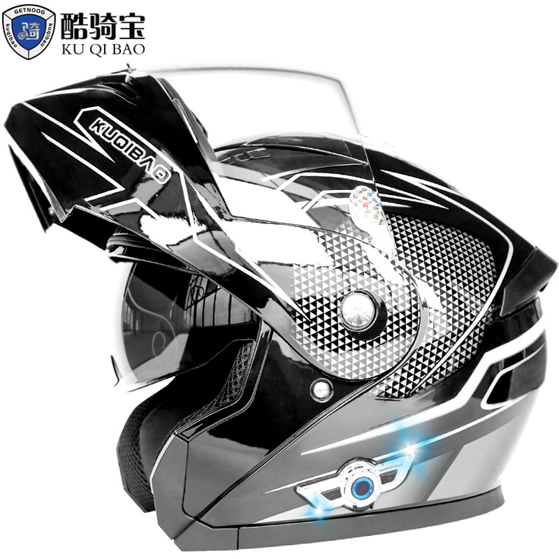 밝은 검은 탄소 섬유 흰색 꽃 (K5 블루투스 포함)