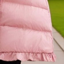 立领中长款保暖外套女2025冬季新款复古刺绣白鸭绒羽绒服