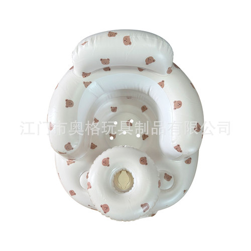 Manufacturer's learning chair baby inflatable sofa baby anti-fall sitting and standing device not hurt spine training children to learn to sit 