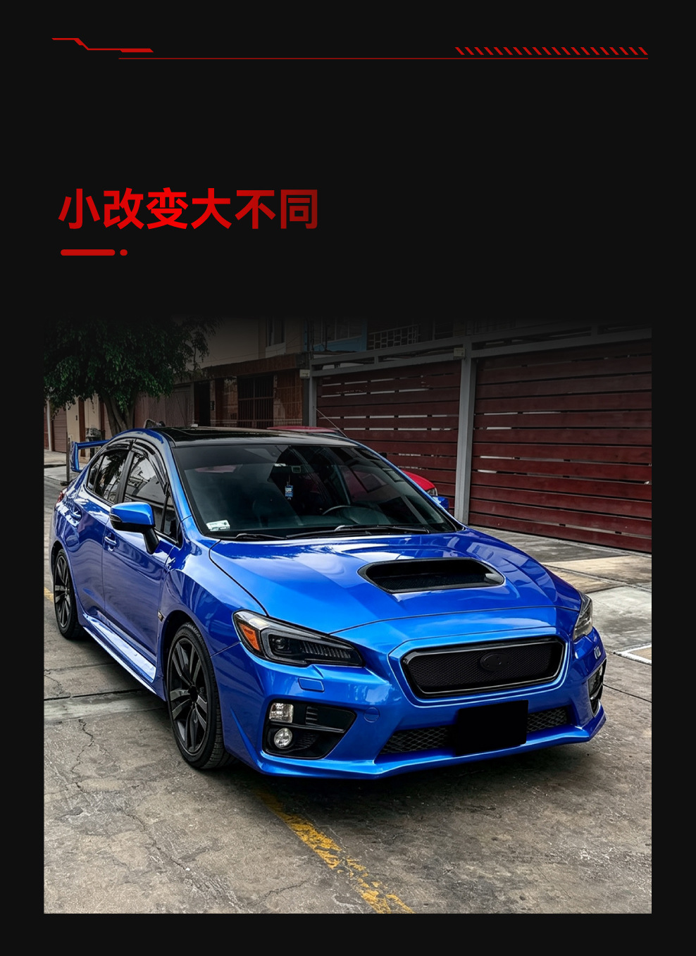Suitable for 2014-2016 Subaru WRX STI VA honeycomb center grille, ABS glossy black air intake grille, cross-border modification