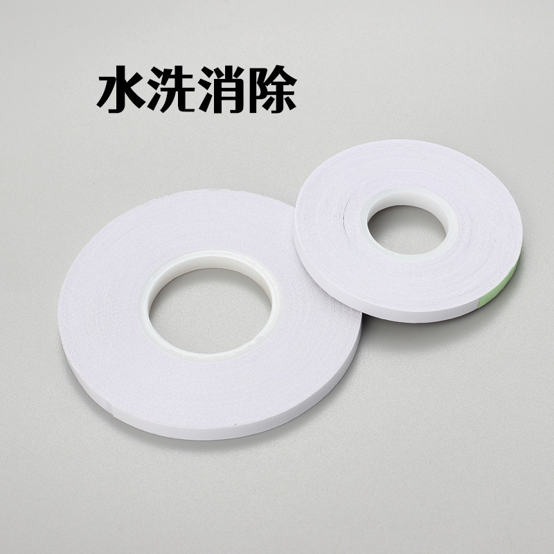 Cintas adhesivas de dos caras hechas a mano DIY mosaico adhesivo de dos caras soluble en agua para fijación temporal de tela