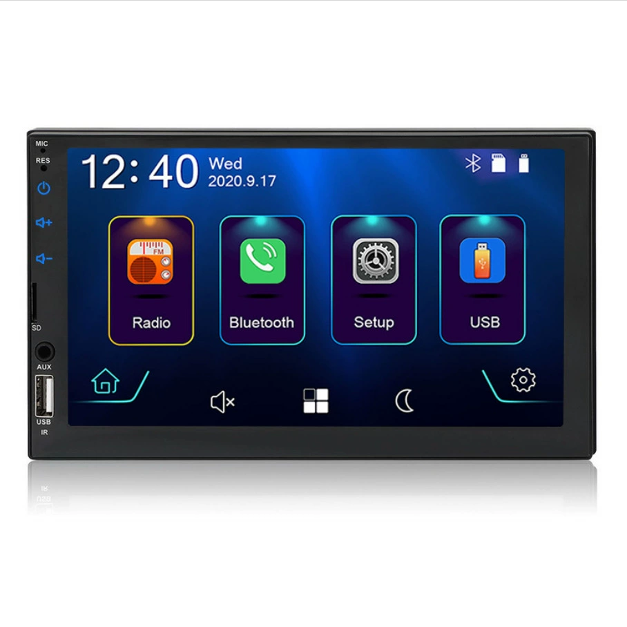 7049D 7-дюймовый двойной слиток Bluetooth-плеер ISO Android-телефон с сенсорным экраном MP5