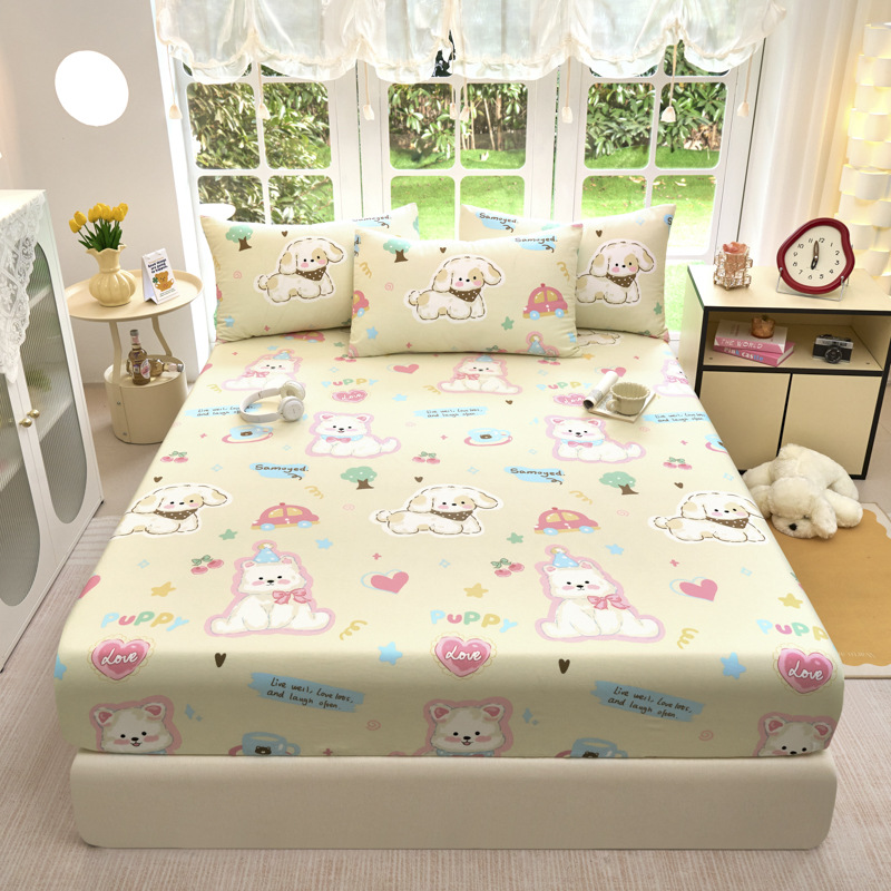 Factory new cartoon cotton bed hat one-piece cotton bedspread Simmons protective cover all-inclusive wholesale a generation of hair