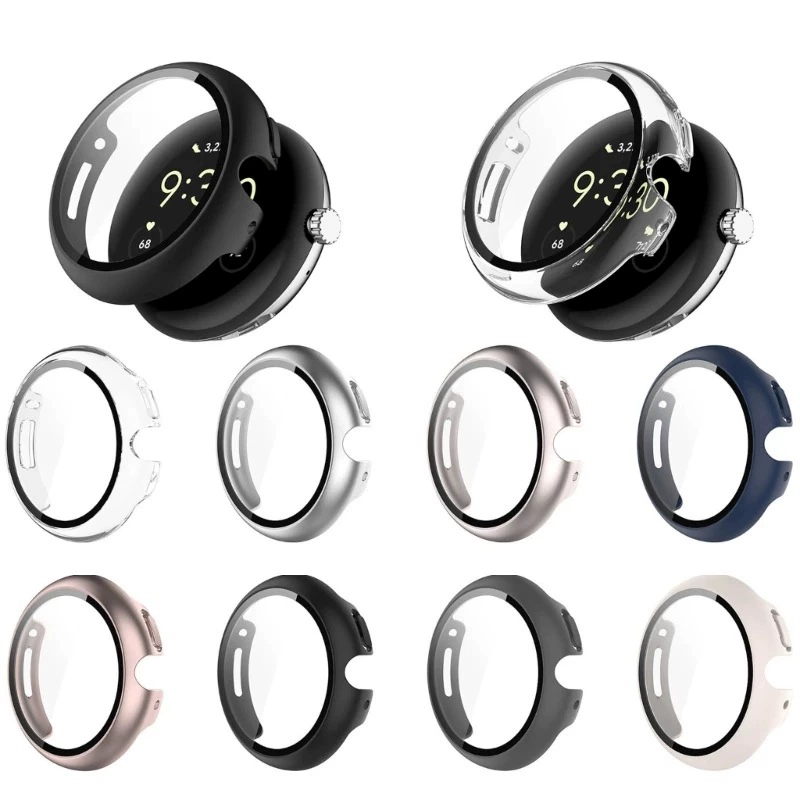 Подходит для Google Pixel Watch интегрированная закаленная пленка защитная оболочка ПК оболочка пленка интегрированный корпус аксессуары