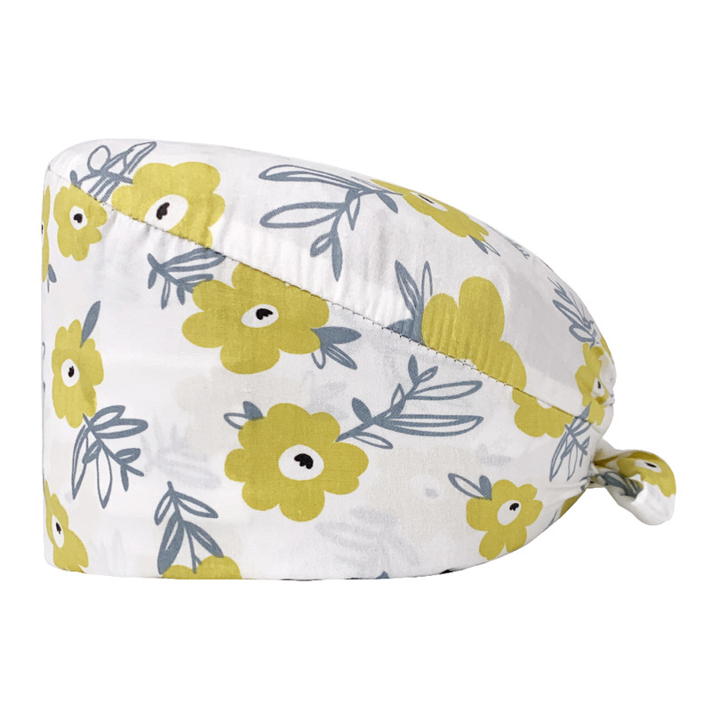 Nuevo Gorro de Enfermera para UCI con Lindos Estampados, Algodón Puro, Gorro de Cocina, Odontología, Belleza y Medicina, Unisex, en Existencia.