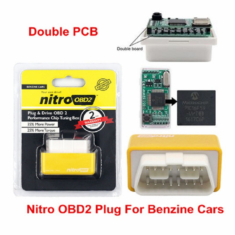 YELLOW双板 NitroOBD2 Chip Tuning Box汽车诊断仪