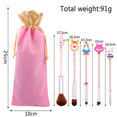 米迪狐 愛麗絲化妝刷套裝 余粉刷 腮紅刷 眉刷 海綿棒