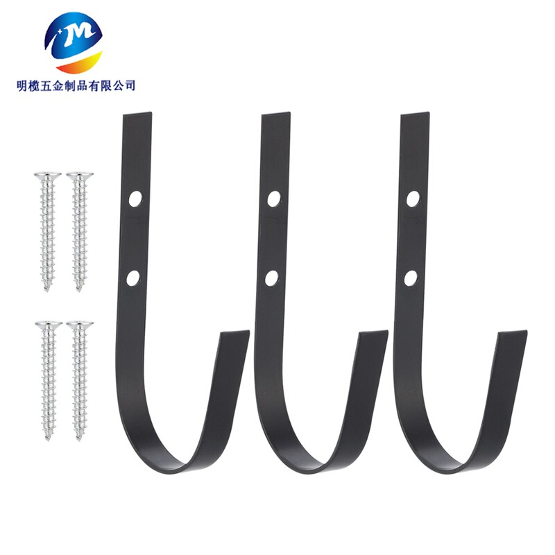 Amazon Iron Pipe Hook, Screw Iron Hook on the Wall, Garage Hook Heavy-Duty Flat Hook