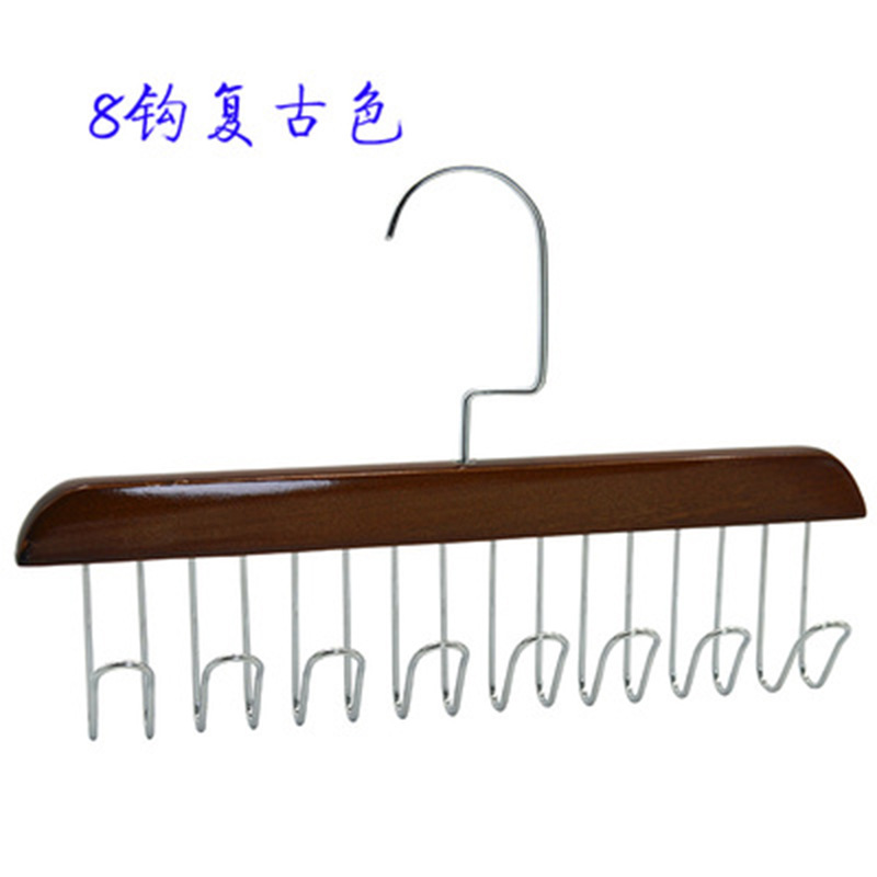 Percha multifuncional cinturón profesional colgante cinturón corbata colgante bolsa percha de madera maciza pequeño objeto almacenamiento artefacto