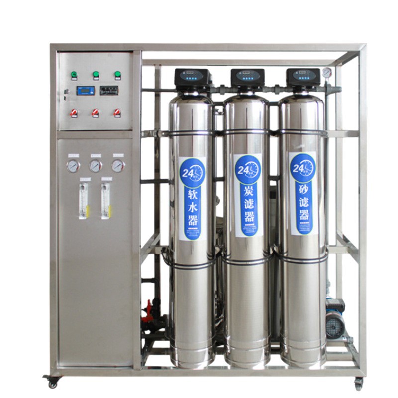 gran acero inoxidable ro ósmosis inversa purificador de agua comercial equipo de agua purificada industrial desincrustación de sedimentos filtro de agua de pozo